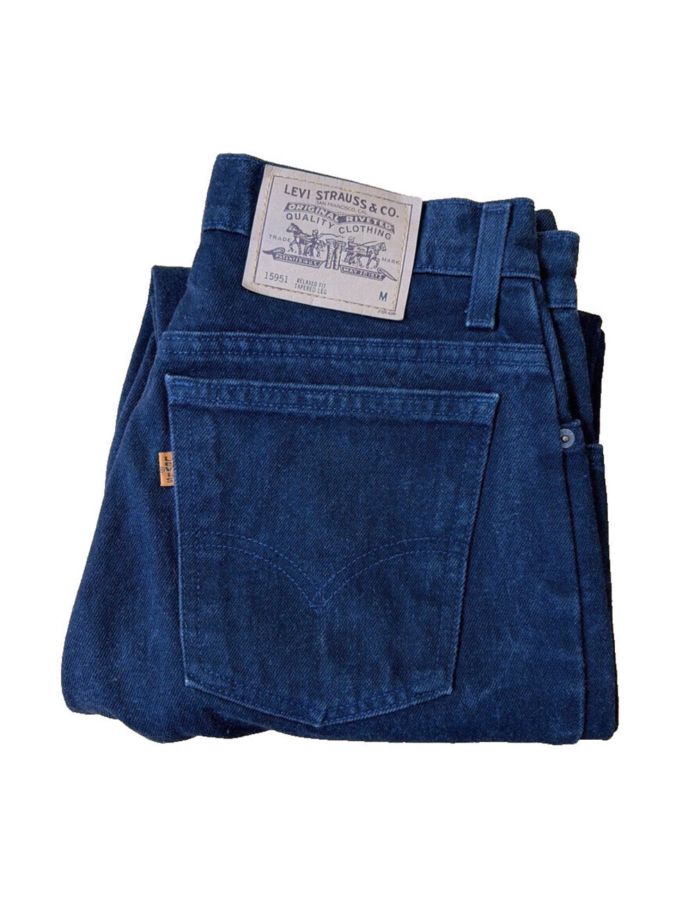 Womens 90s Tapered Vintage Black Denim Levi's 951 30x30